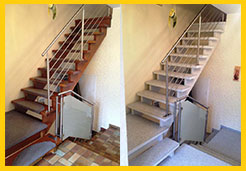 Steinboden als Treppenbelag